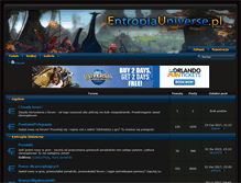 Tablet Screenshot of entropiauniverse.pl