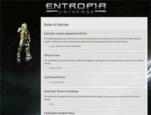 Tablet Screenshot of legal.entropiauniverse.com